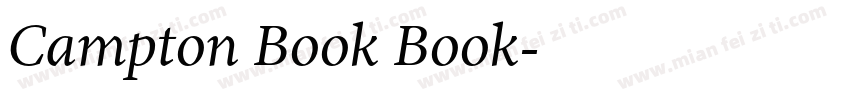 Campton Book Book字体转换